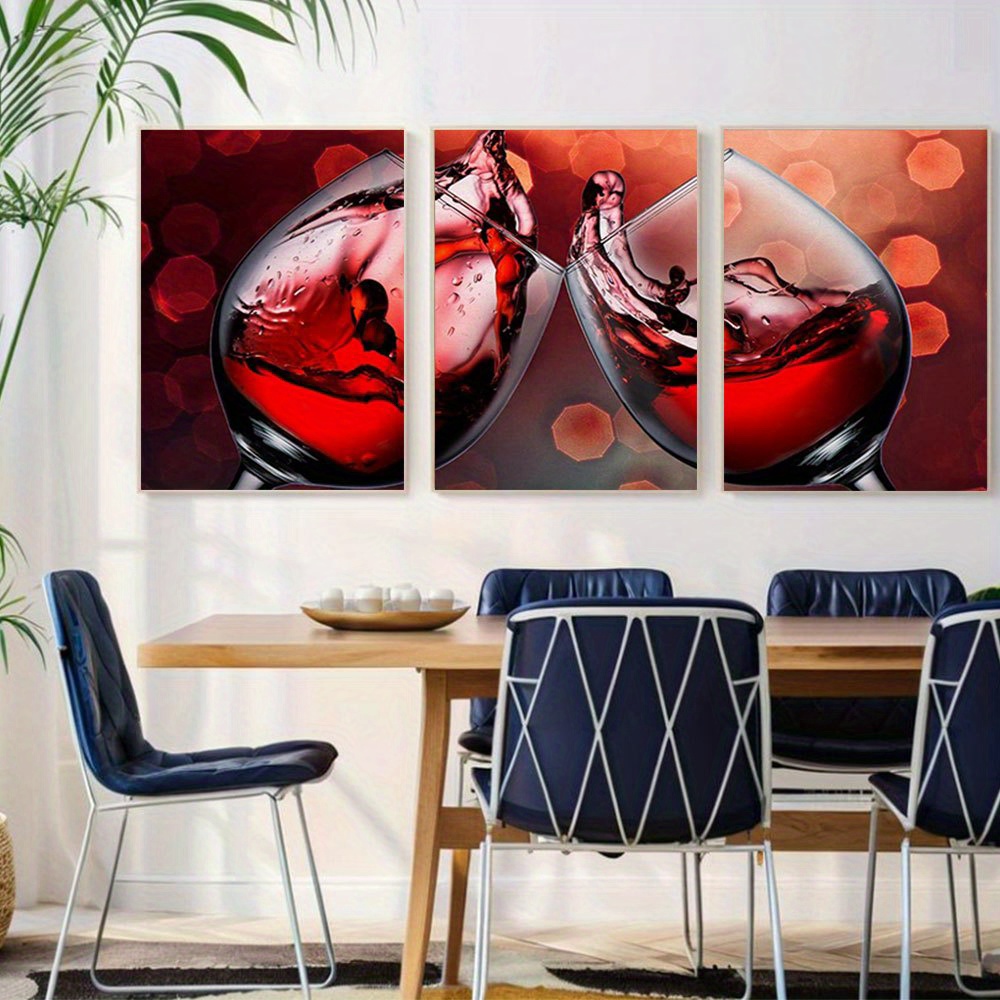 Photography Close Up - Ensemble de 3 impressions sur toile