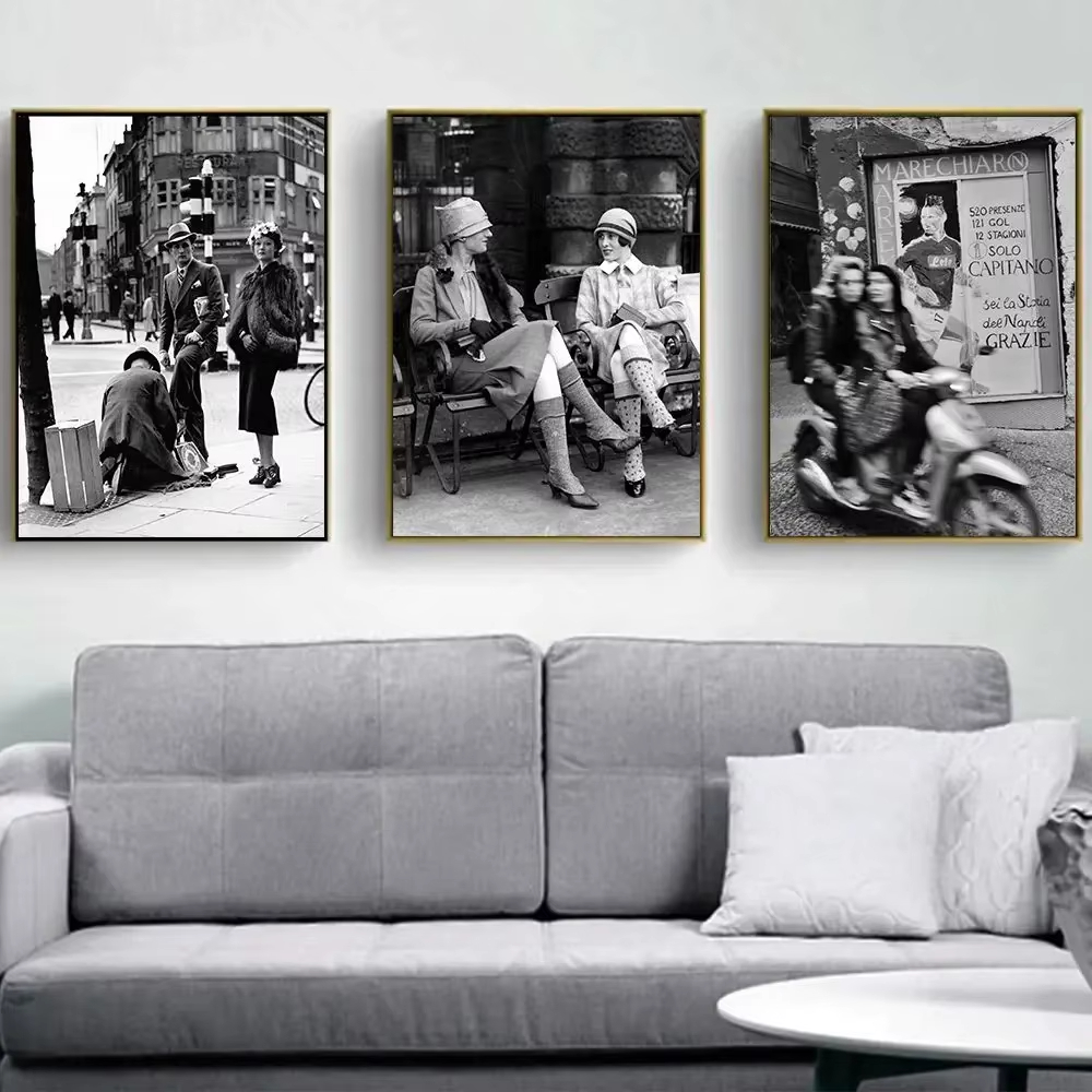 Photography Vintage - Impression photographique vintage noir et blanc,