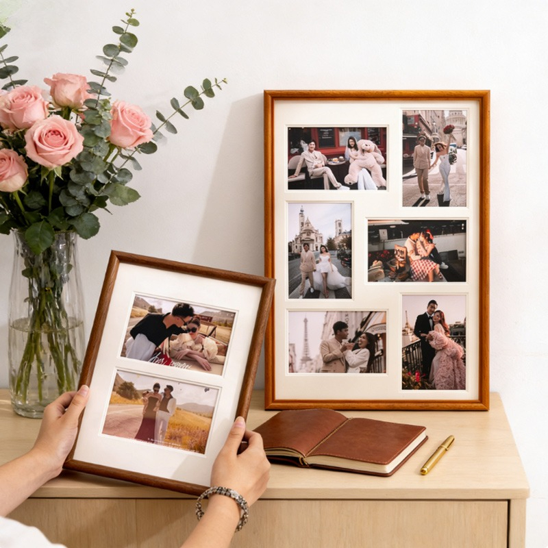 Photography Narrative - Cadre Photo multi-grille en bois massif