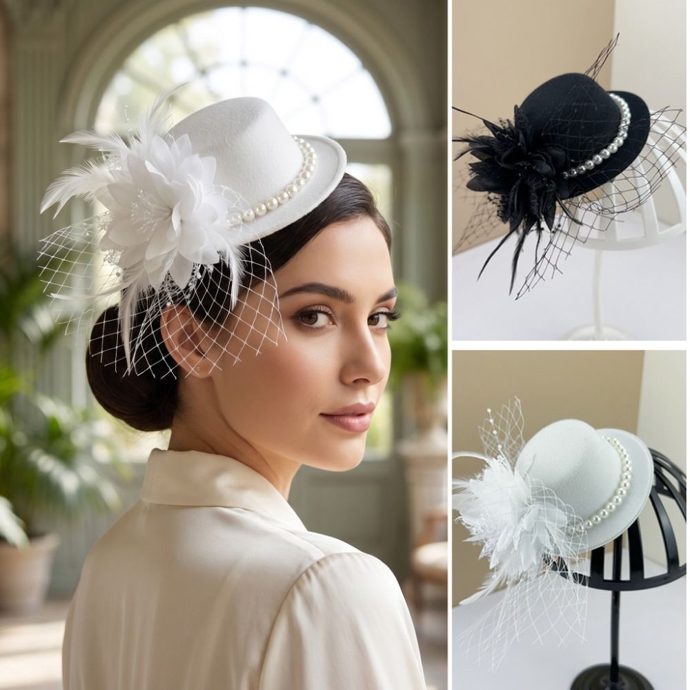 Photography Vintage - Chapeau Fascinator Rétro Exquis Vintage, Coiffe