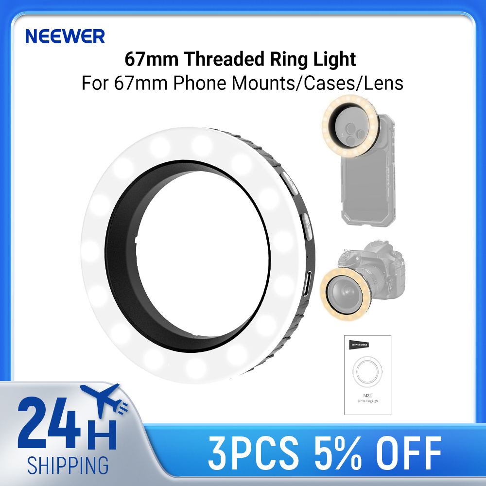 Photography Basic - Anneau lumineux NEEWER Basics 67 mm