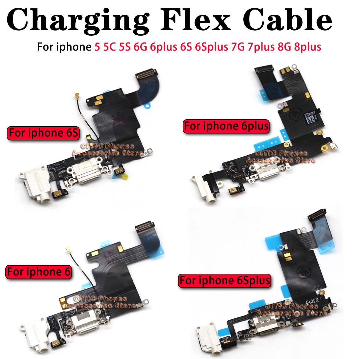Tethering Cable Usb - 5 pièces pour iPhone 6 6S