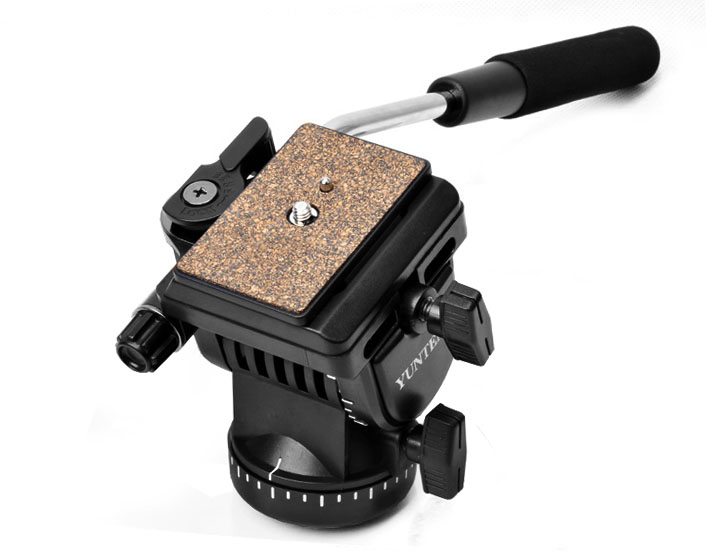 Camera Tripod Carbon - Tête de trépied hydraulique professionnelle pour