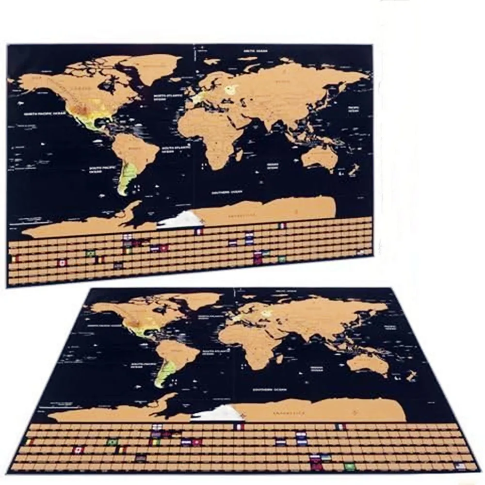 Carte du monde à gratter de vo - Photography Mapped avis et prix
