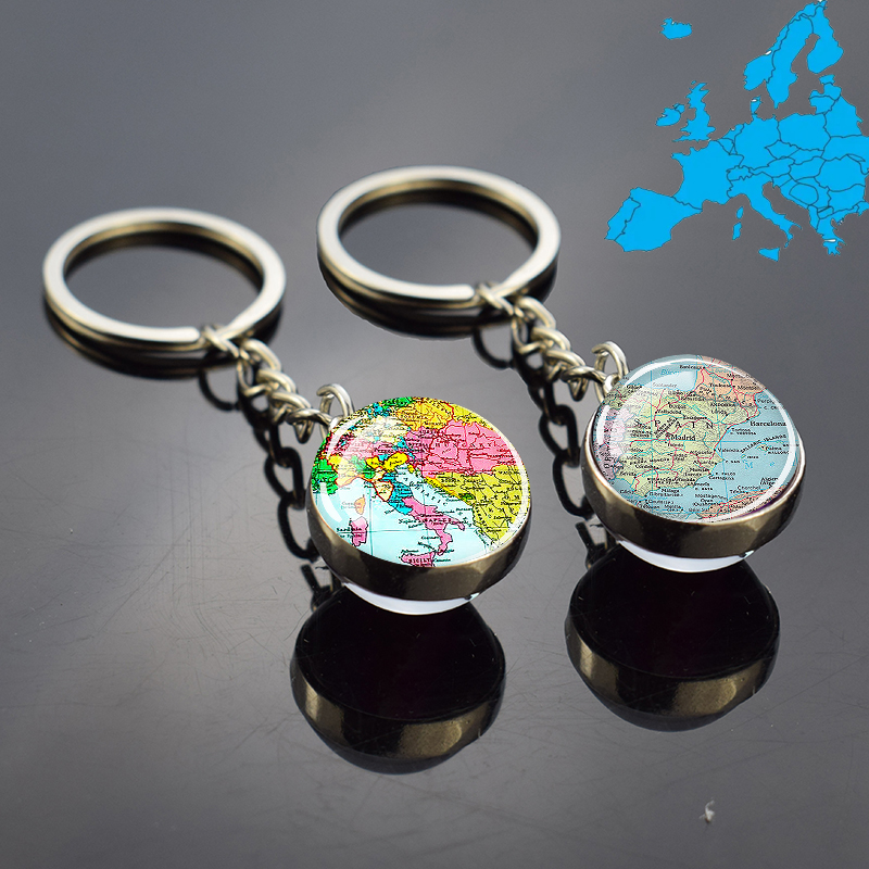 Porte-clés vintage avec carte  - Photography Mapped avis et prix