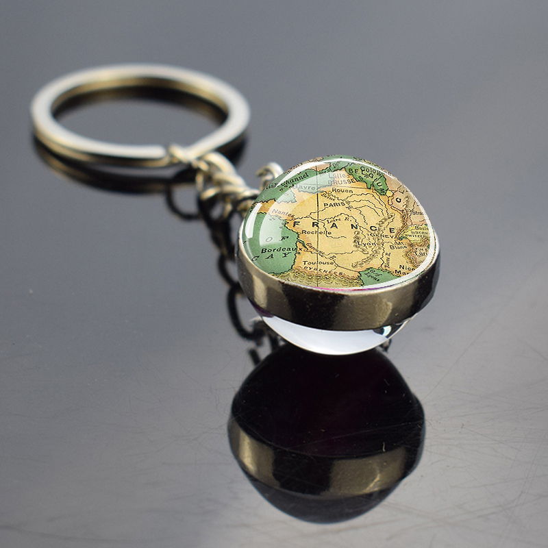 Porte-clés vintage avec carte  - Photography Mapped avis et prix