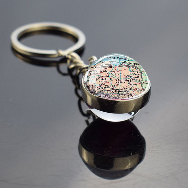 Porte-clés vintage avec carte  - Photography Mapped avis et prix