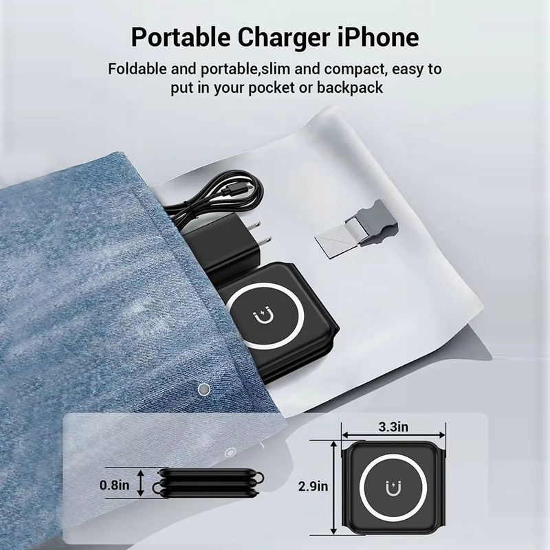 Chargeur sans fil pliable magn - Tethering Cable Usb avis et prix