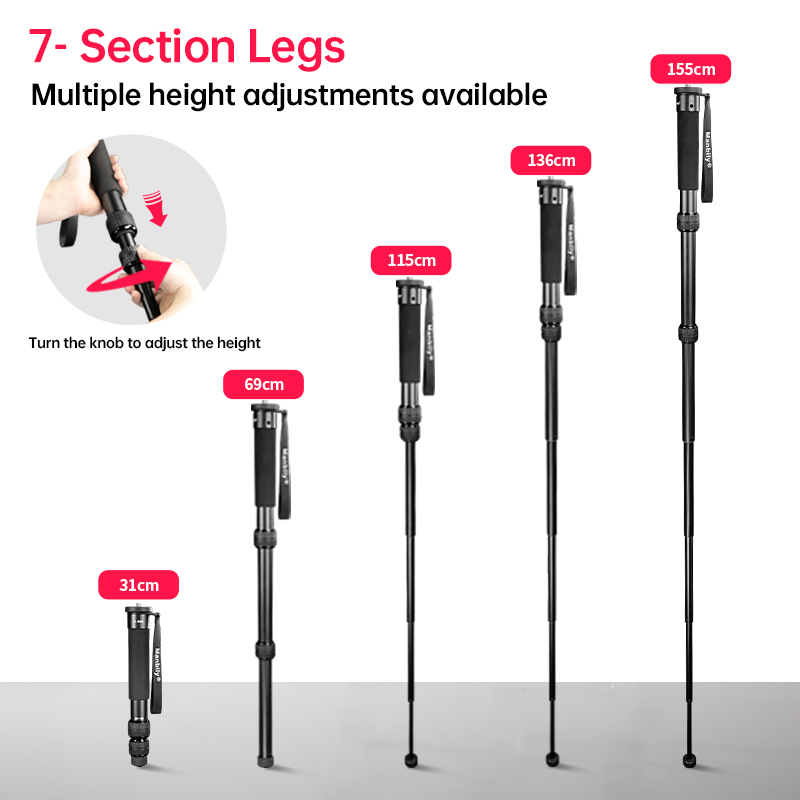 Manbily A-888 Monopode en alum - Camera Tripod Carbon avis et prix