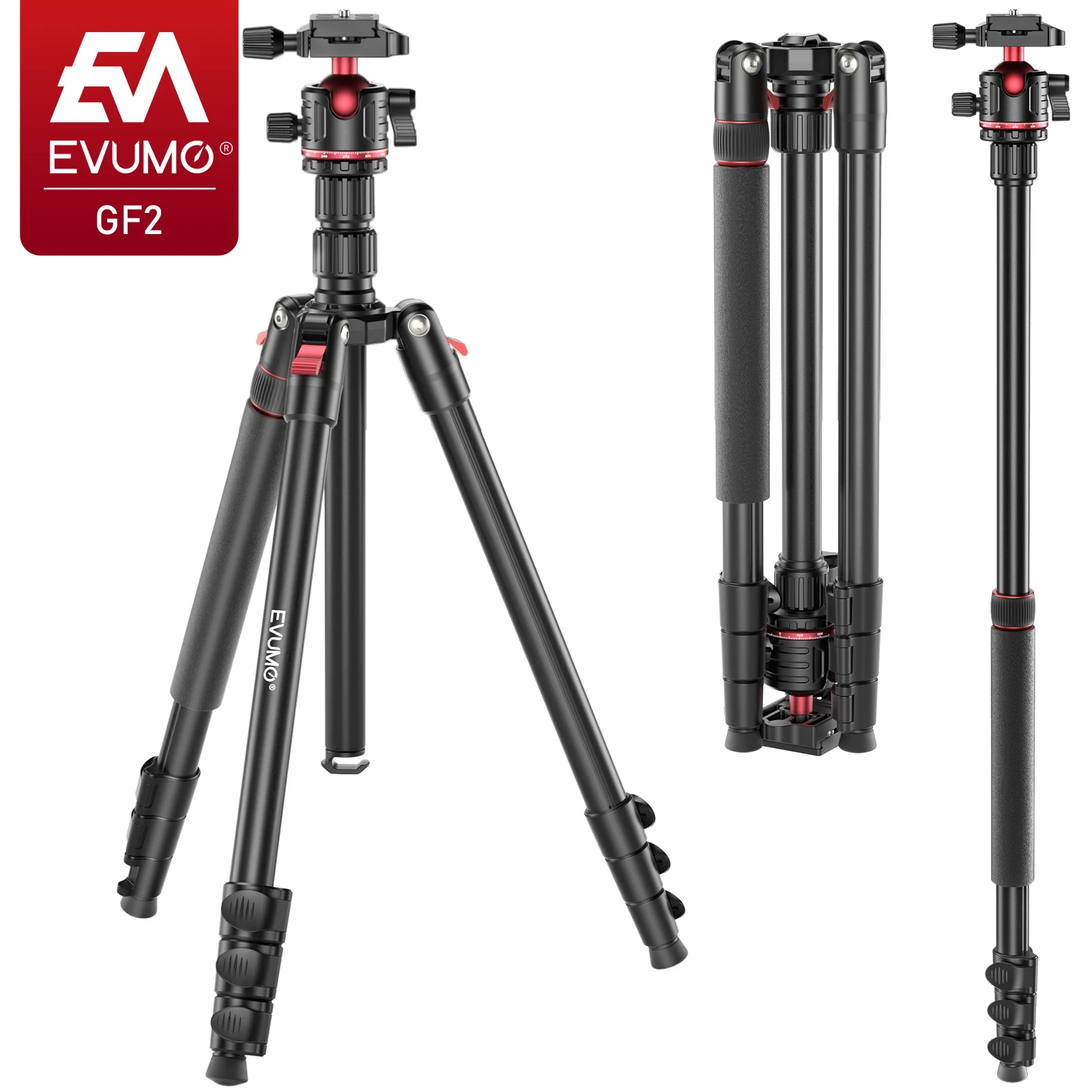EVUMO GF2 trépied de voyage 1. - Camera Tripod Carbon avis et prix
