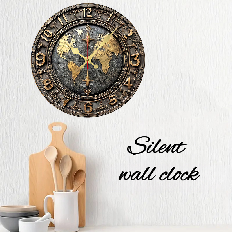 Horloge murale ronde silencieu - Photography Mapped avis et prix