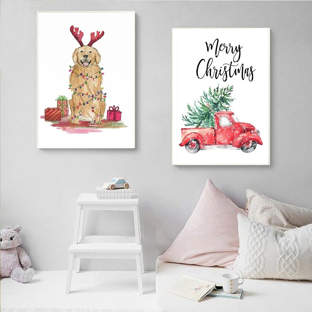 Dessin animé arbre de vacances - Photography Art avis et prix