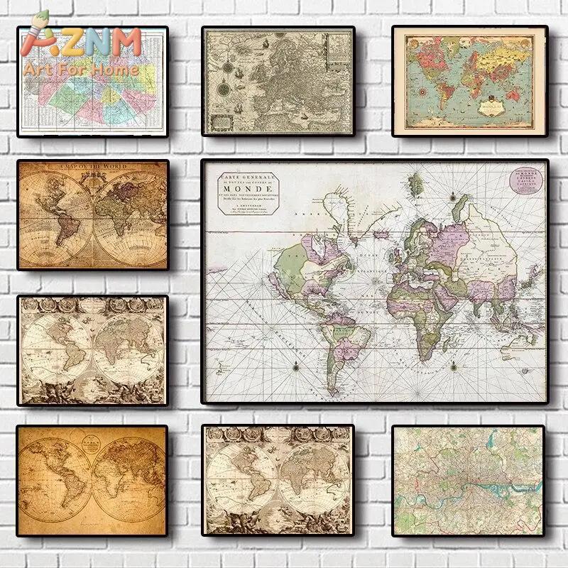 Impression sur toile de carte  - Photography Mapped avis et prix